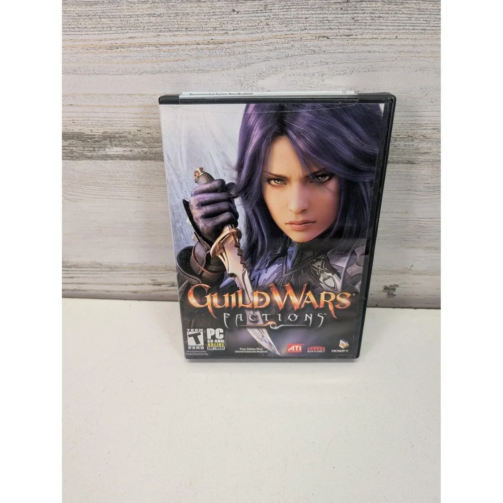 Guild Wars: Factions PC Game NCsoft NTSC-U/C Manual Discs‎ Multiplayer Case